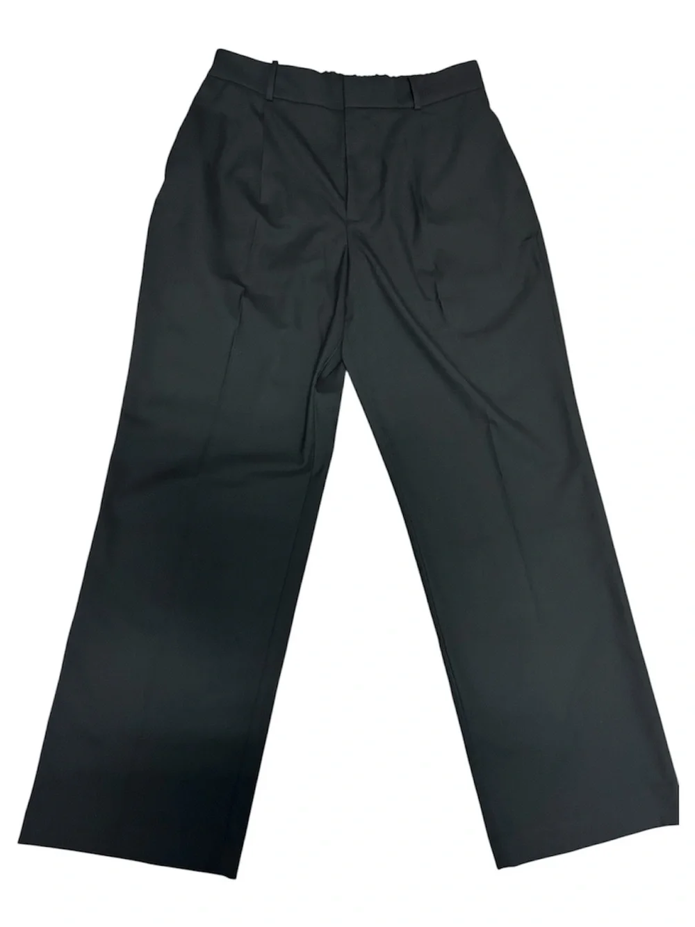 Madewell Slouchy Straight Pants in Brushed Twill Black Sz 12 NWT